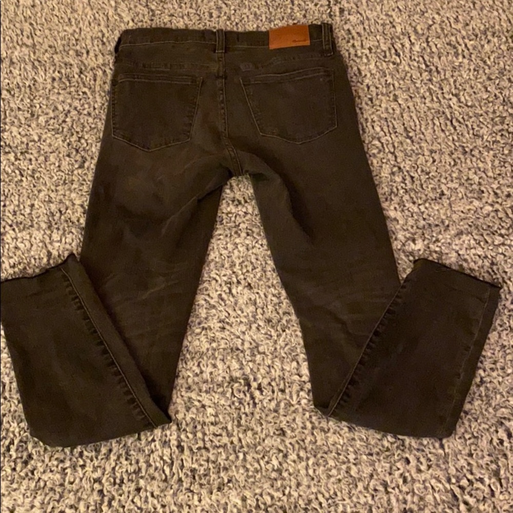 Madewell 9” Rise Black Raw Hem Jeans - Picture 5 of 13